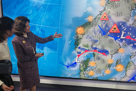 Meteorolog Pia Hultgren berättar om arbetet som väderpresentatör. 