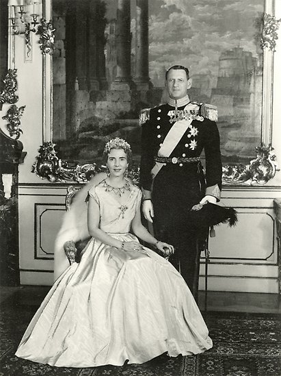 Drottning Ingrid och kung Frederik IX av Danmark.