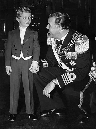 H.K.H. Prins Bertil och H.K.H. Kronprinsen 1953