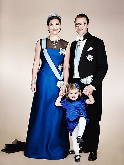 DD.KK.HH. Kronprinsessan, Prins Daniel och Prinsessan Estelle, 2014