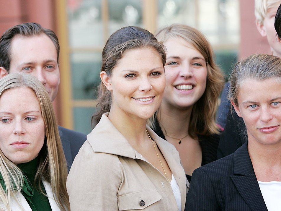 Kronprinsessan i samband med inledningen av UD:s diplomatprogram på Utrikesdepartementet i Stockholm år 2006.
