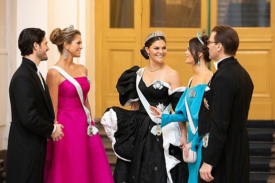 DD.KK.HH. Prins Carl Philip, Prinsessan Madeleine, Kronprinsessan, Prinsessan Sofia och Prins Daniel, 2019